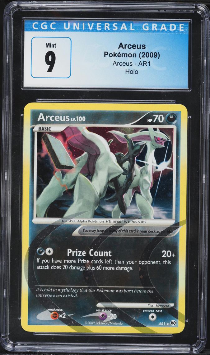 2009 #AR1 Arceus CGC 9 Arceus - English Pokemon