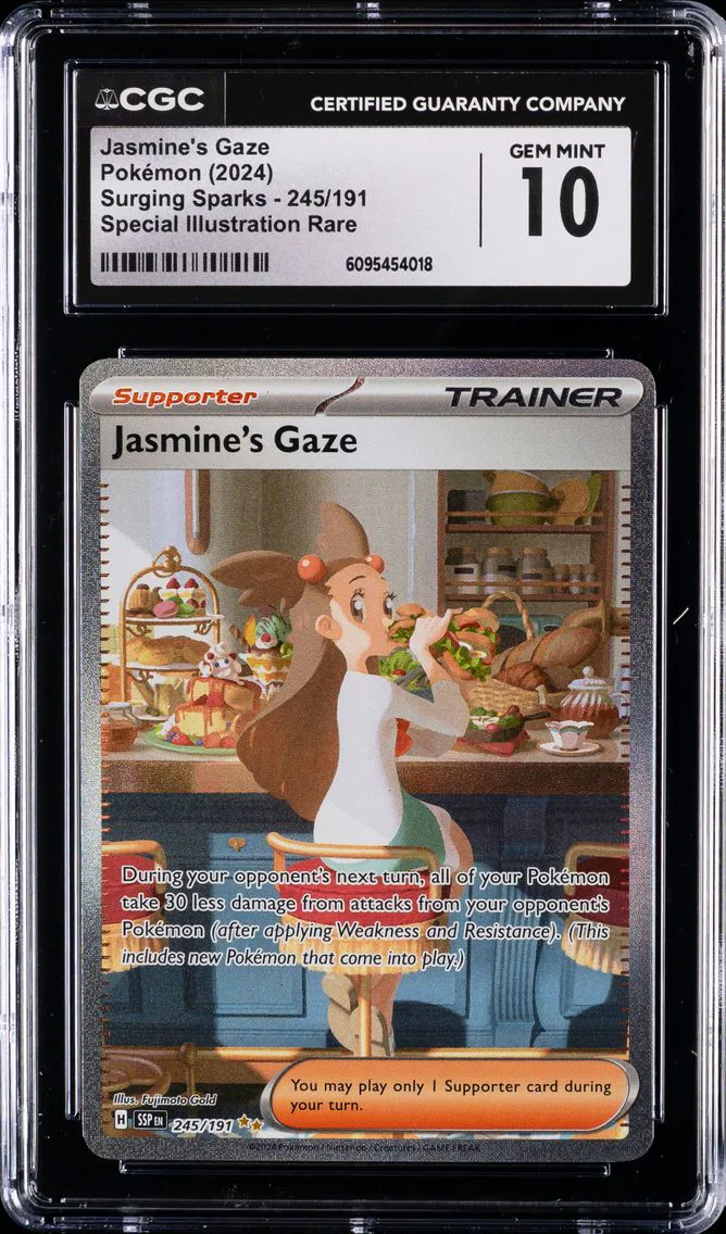 2024 #245 Jasmine's Gaze CGC 10 Ssp EN-Surging Sparks Pokemon