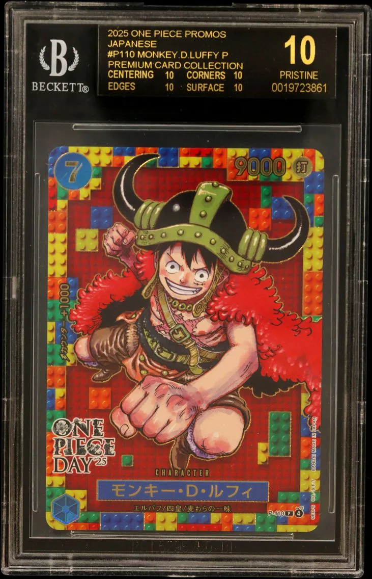 2025 #P110 Monkey.D.Luffy P/(Premium Card Collection -ONE PIECE DAY '25-) BGS 10 One Piece Card Game Promos Japanese