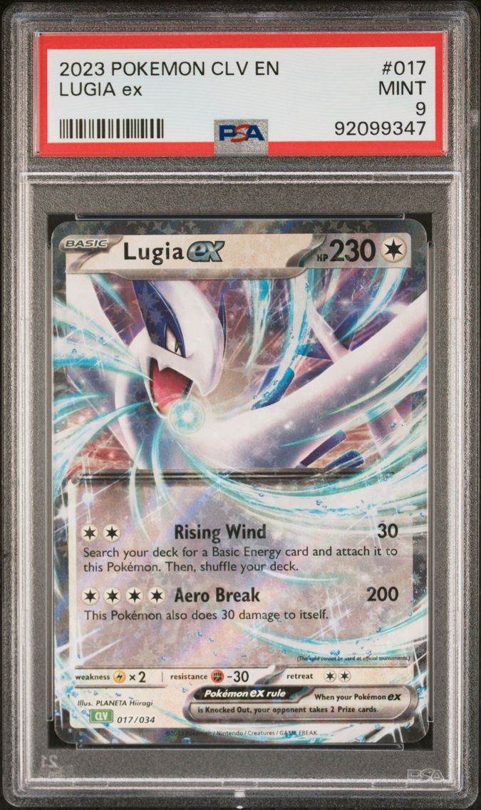 2023 #017 Lugia EX PSA 9 CLV-Trading Card Game Classic Venusaur & Lugia EX Deck