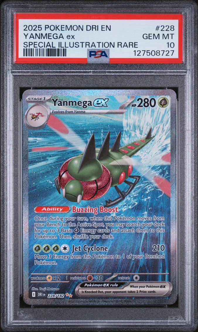 2025 #228 Yanmega EX PSA 10 Dri EN-Destined Rivals Pokemon