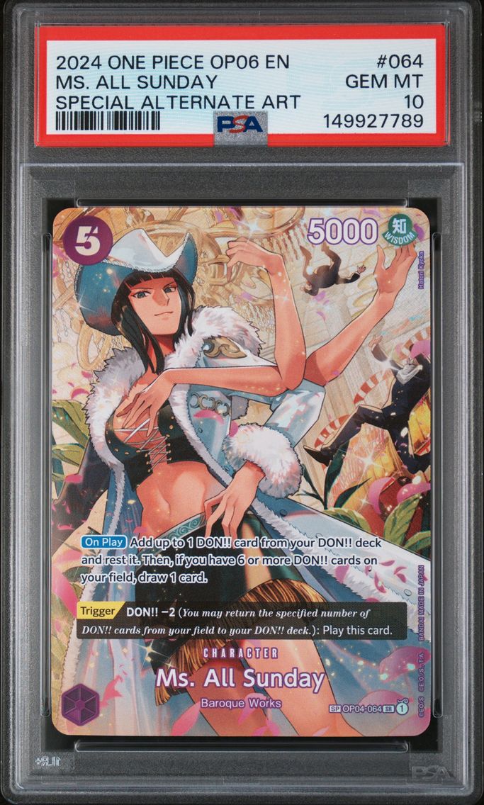 2024 #064 MS. All Sunday PSA 10 One Piece OP06-Wings of the Captain