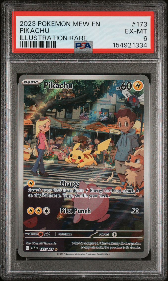 2023 #173 Pikachu PSA 6 Mew EN-151