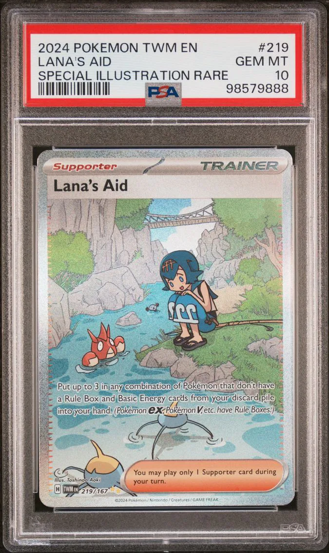 2024 #219 Lana's Aid PSA 10 Twm EN-Twilight Masquerade Pokemon