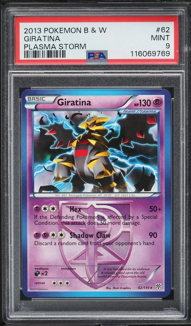 2013 #62 Giratina PSA 9 Black & White Plasma Storm Pokemon