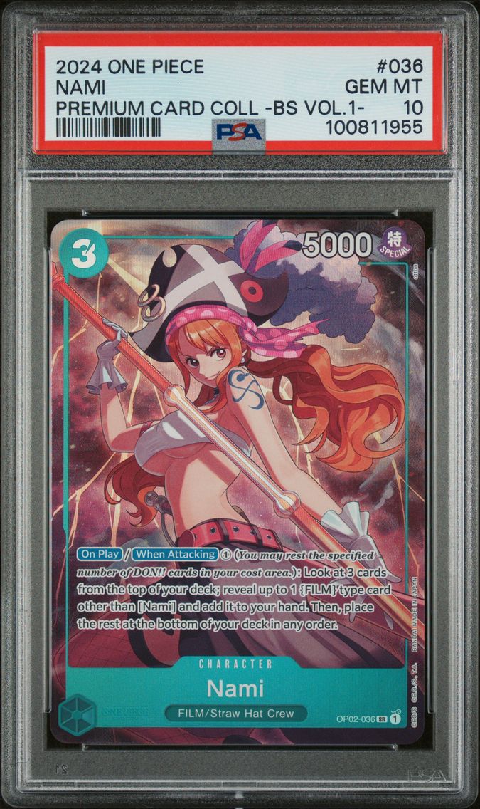 2024 #036 Nami PSA 10 One Piece Premium Card Collection -Best Selection Vol.1-