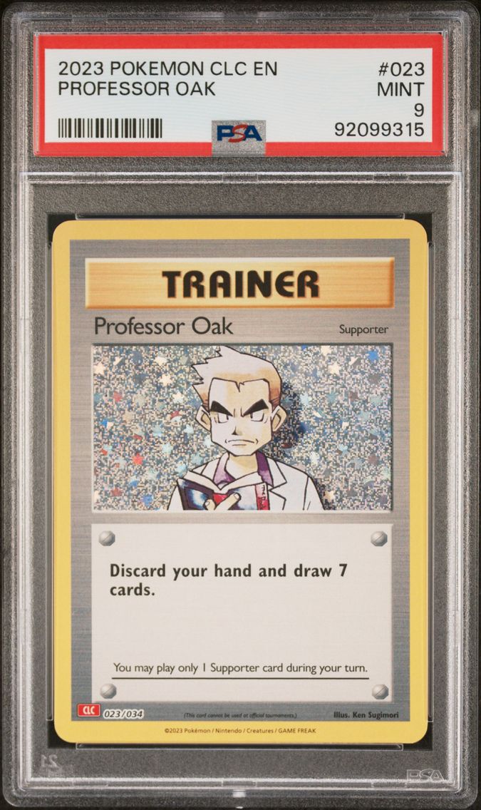 2023 #023 Professor Oak PSA 9 Clc-Trading Card Game Classic Charizard & HO-Oh EX Deck