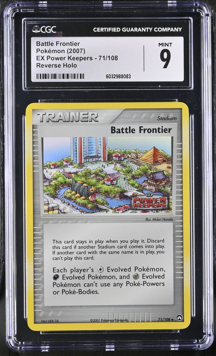 2007 #71 Battle Frontier Reverse Holo CGC 9 EX Power Keepers - English