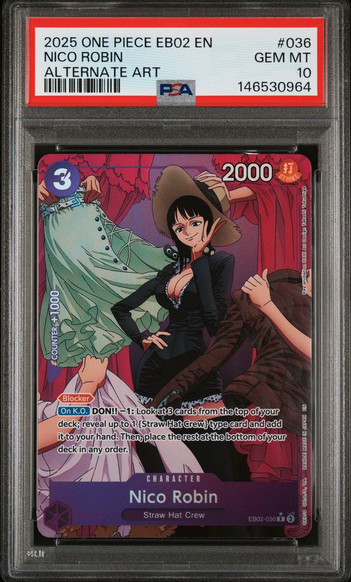 2025 #036 Nico Robin PSA 10 One Piece EB02-Extra Booster -Anime 25th Collection-