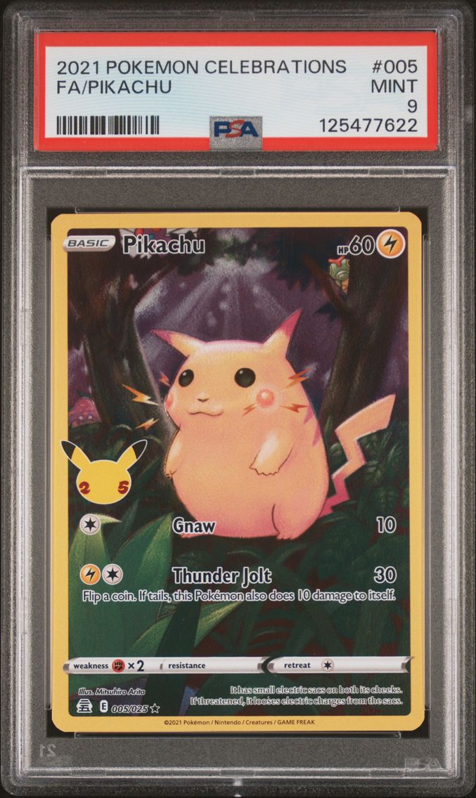 2021 #005 Full Art/Pikachu PSA 9 Celebrations