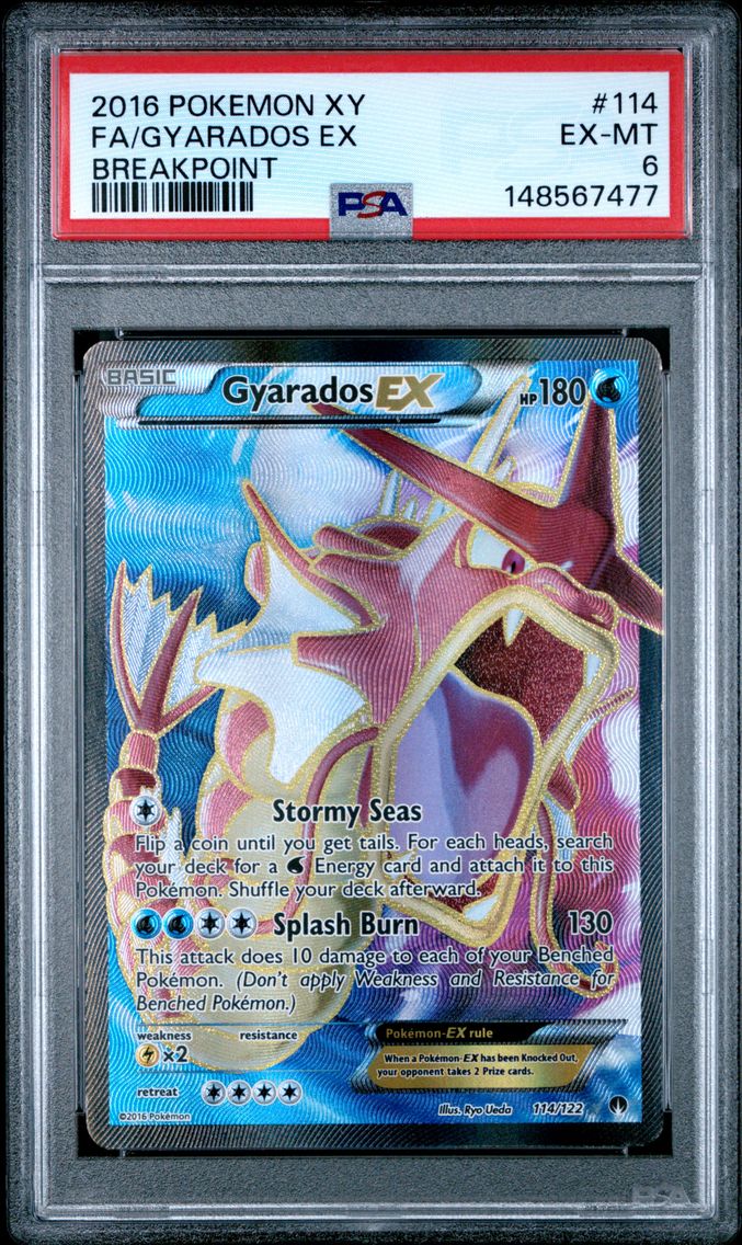 2016 #114 Full Art/Gyarados EX PSA 6 XY Breakpoint