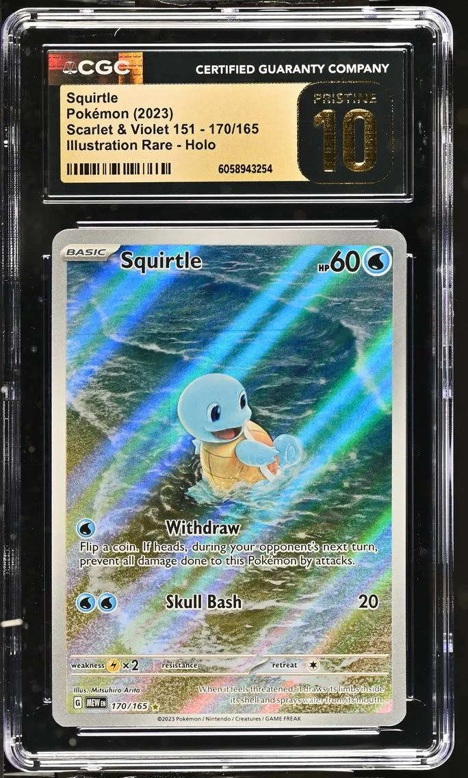 2023 #170 Squirtle CGC 10 Pristine Scarlet & Violet 151 - MEW EN - English