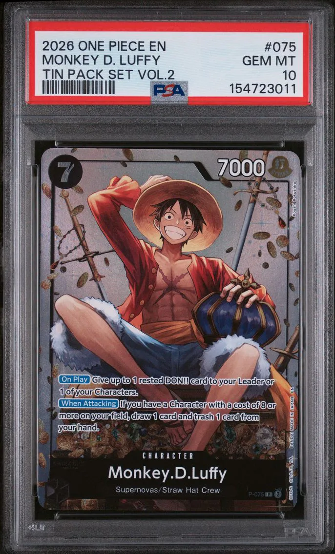 2026 #075 Monkey D. Luffy PSA 10 One Piece Promos