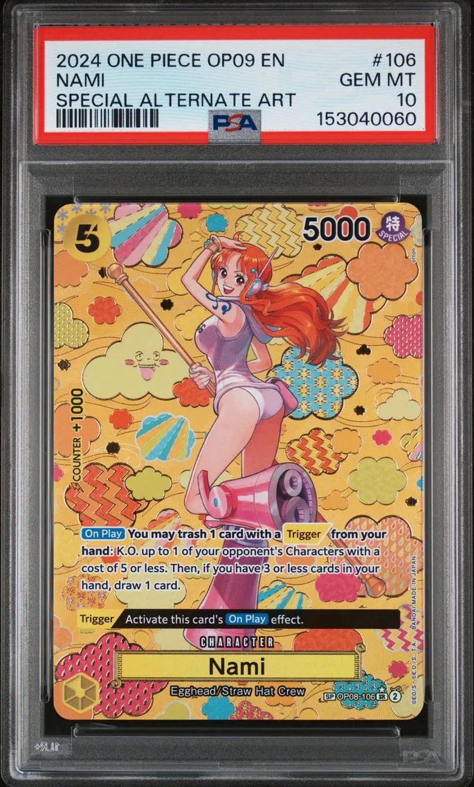 2024 #106 Nami PSA 10 One Piece OP09-Emperors in the New World
