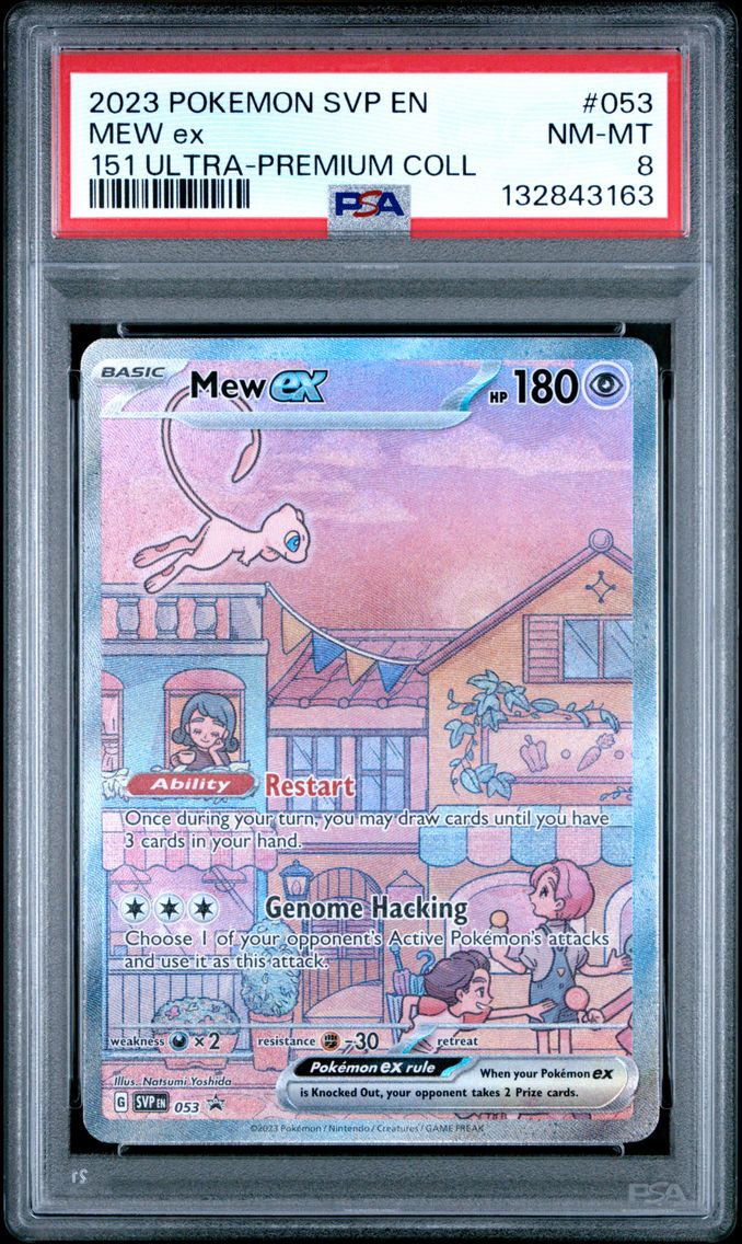 2023 #053 Mew EX PSA 8 Svp EN-SV Black Star Promo