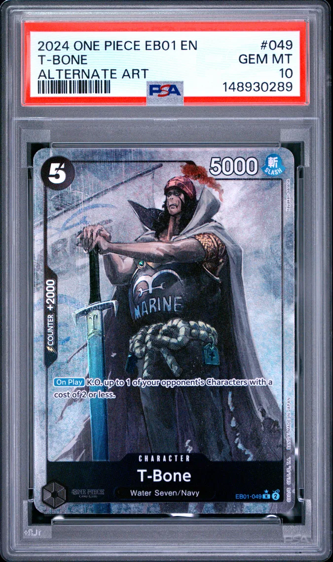 2024 #049 T-Bone PSA 10 One Piece EB01-Extra Booster -Memorial Collection-