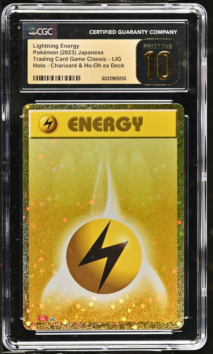 2023 #LIG Lightning Energy CGC 10 Pristine Trading Card Game Classic - CLF, CLL, CLK - Japanese