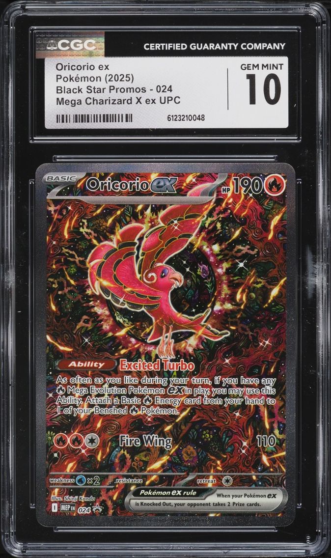 2025 Pokemon Mega Evolution Promo Ultra Premium Alt Art Oricorio EX #24 CGC 10 GEM MINT