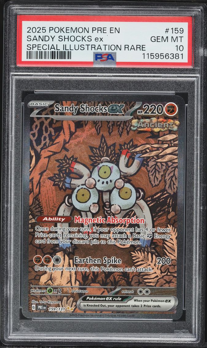 2025 #159 Sandy Shocks EX PSA 10 Pre EN-Prismatic Evolutions Pokemon
