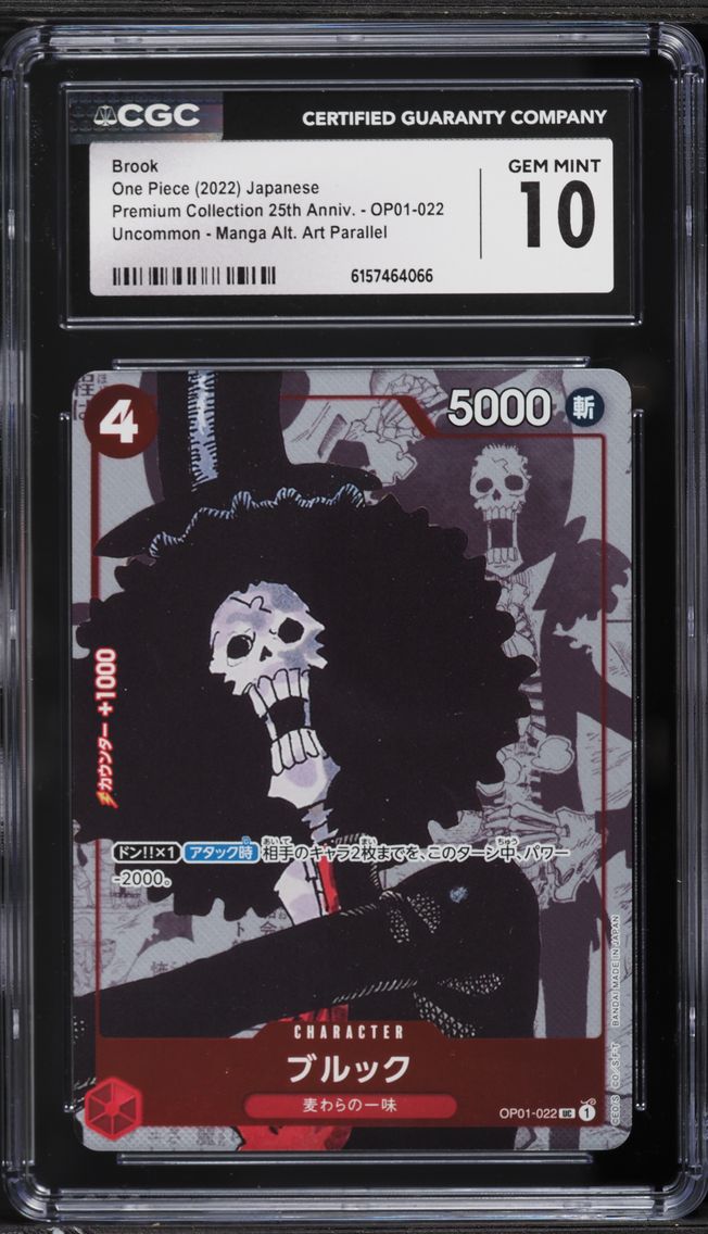 2022 #OP01-022 Manga Art Brook CGC 10 PRISTINE Premium 25th Anniversary One Piece