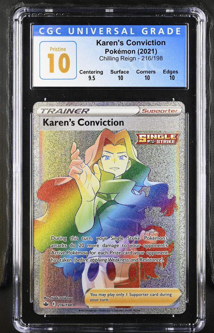 2021 #216 Karen's Conviction CGC 10 Pristine Chilling Reign - English