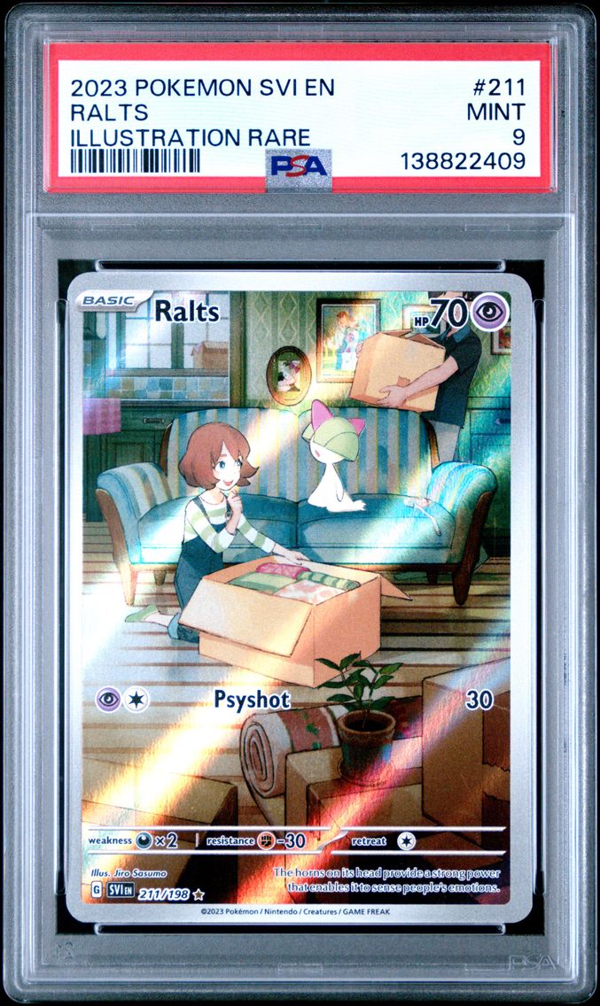 2023 #211 Ralts PSA 9 Svi EN-Scarlet & Violet Pokemon