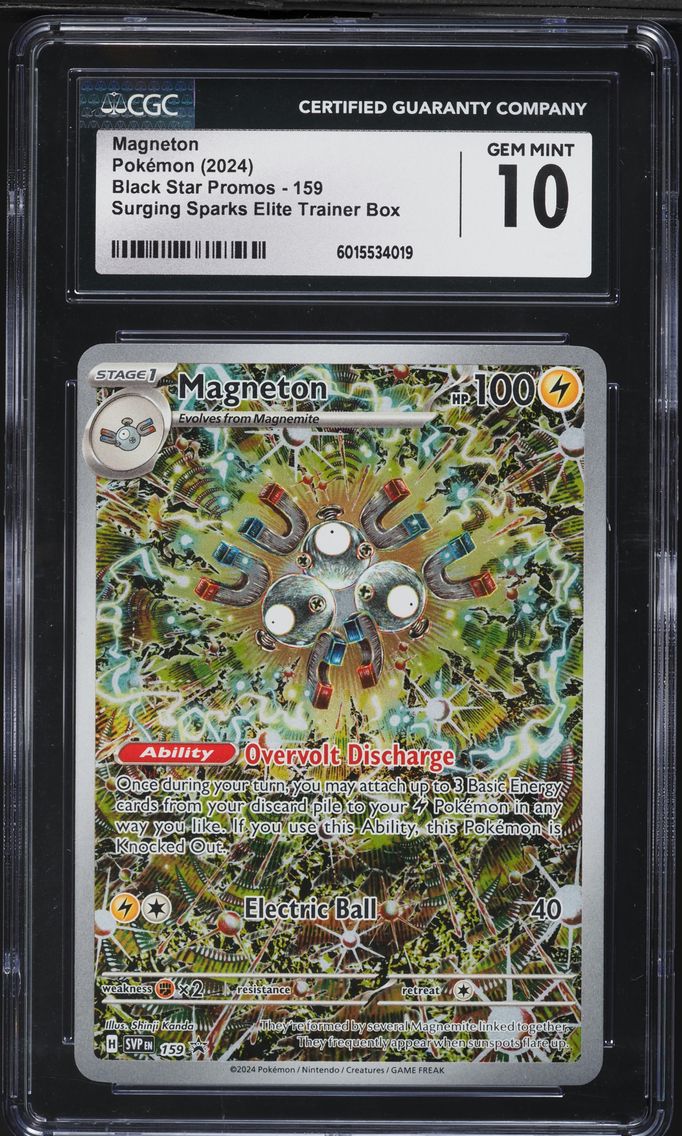 2024 #159 Magneton CGC 10 Svp EN-SV Black Star Promo Pokemon
