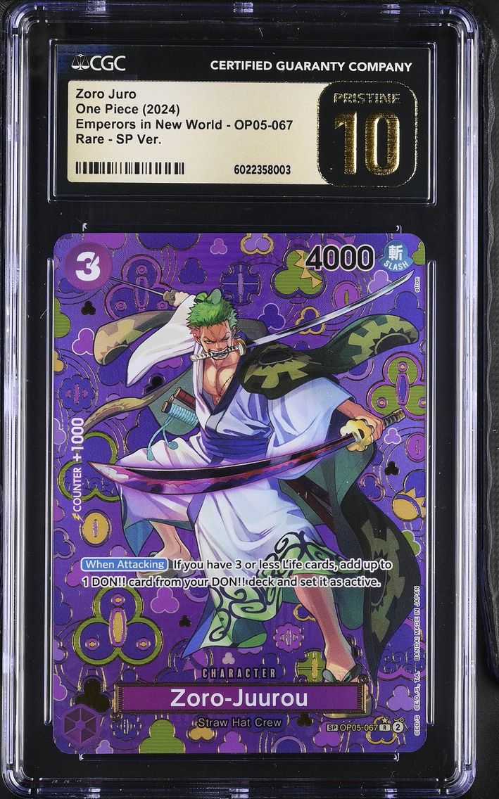 2024 #OP05-067 Zoro-Juurou CGC 10 Pristine Emperors in the New World (OP09) - English