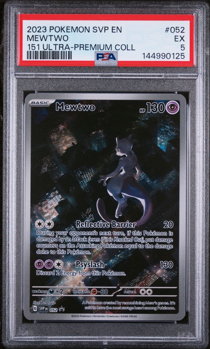 2023 #052 Mewtwo PSA 5 Svp EN-SV Black Star Promo