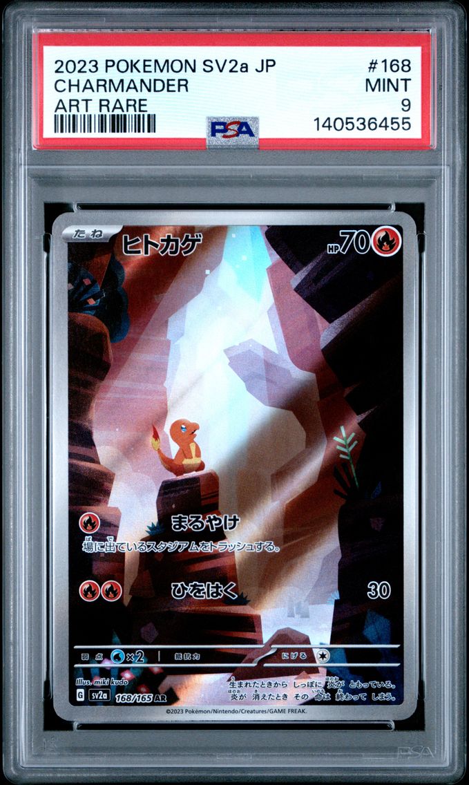 2023 #168 Charmander PSA 9 Japanese Sv2a- 151 Pokemon
