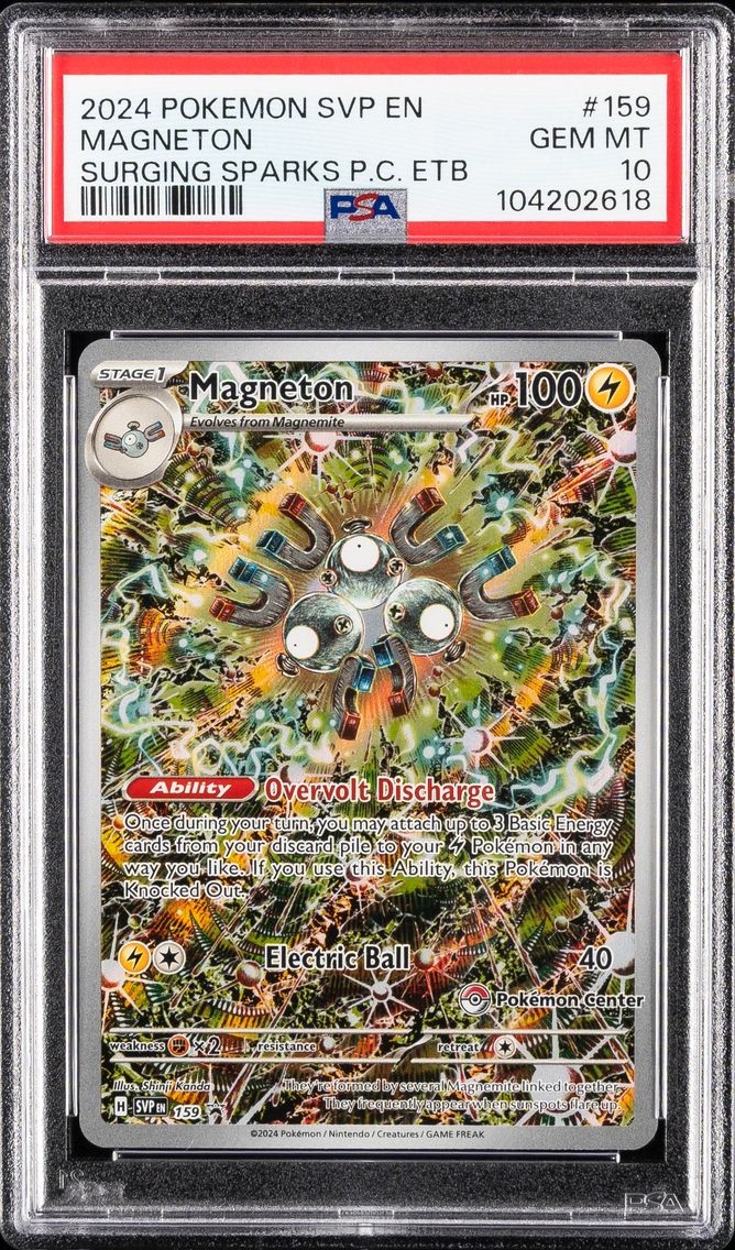 2024 #159 Magneton PSA 10 Svp EN-SV Black Star Promo Pokemon