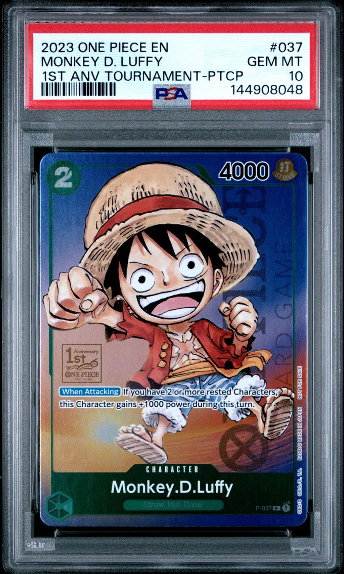 2023 #037 Monkey D. Luffy PSA 10 Promos One Piece
