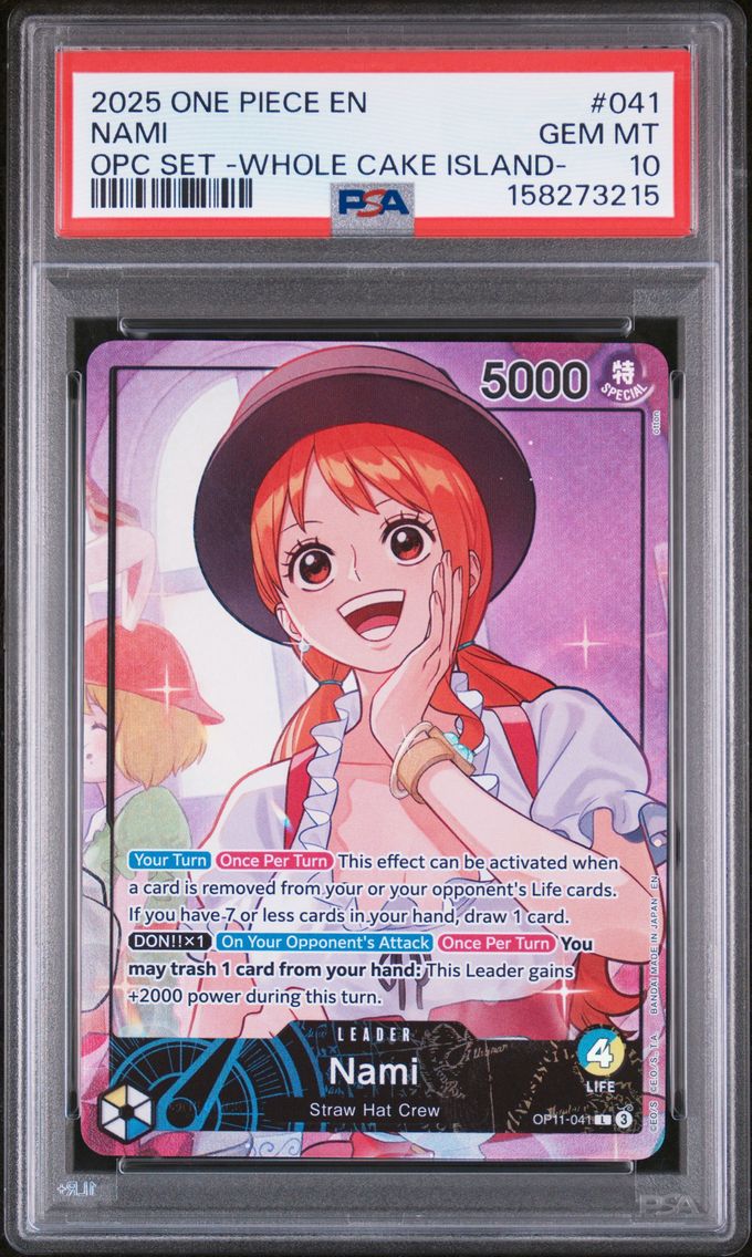 2025 #041 Nami PSA 10 One Piece Promos