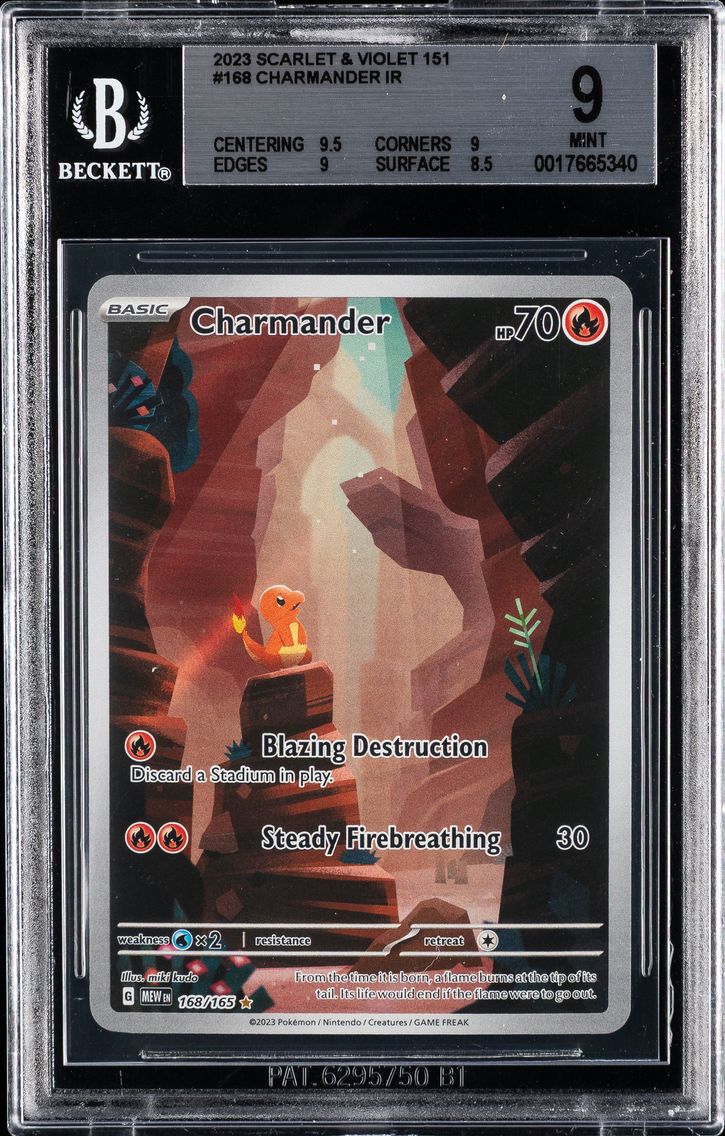 2023 #168 Charmander BGS 9 Mew EN-151 Pokemon