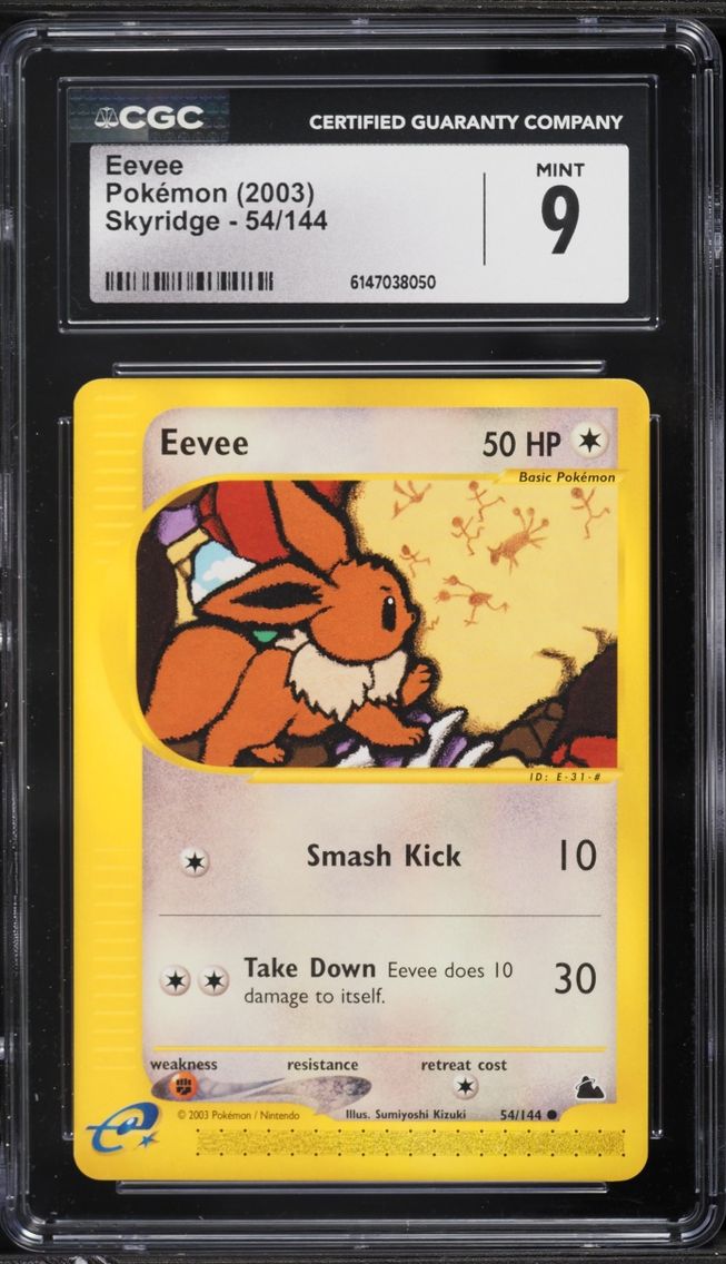 2003 Pokemon Skyridge Eevee #54 CGC 9 MINT