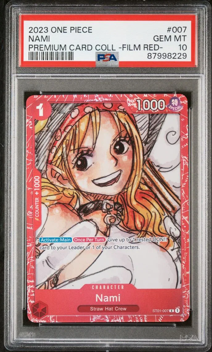 2023 #007 Nami PSA 10 One Piece Premium Card Collection -One Piece Film Red-