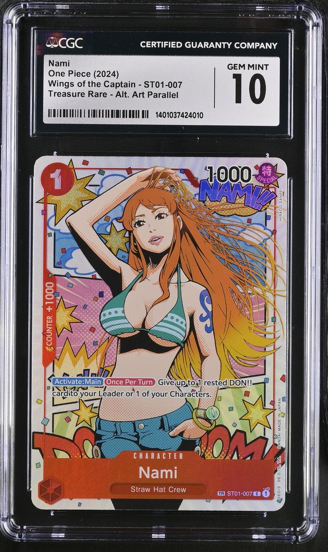 2024 #ST01-007 Nami CGC 10 Wings of the Captain (OP-06) - English