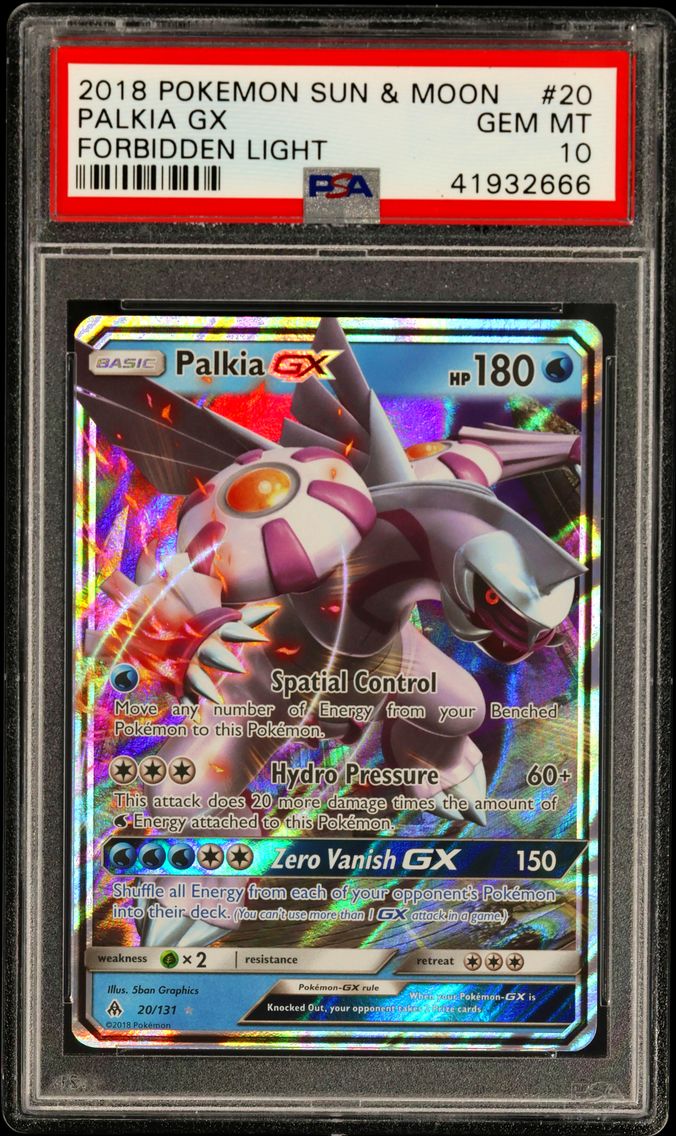 2018 #20 Palkia GX PSA 10 Sun & Moon Forbidden Light