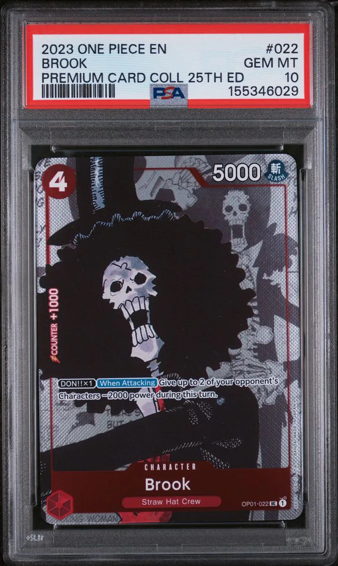 2023 #022 Brook PSA 10 One Piece Premium Card Collection 25th Edition
