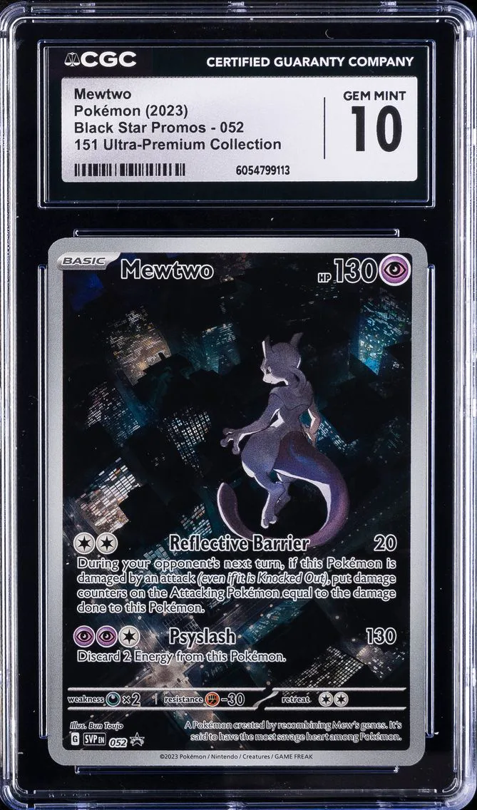 2023 #052 Mewtwo CGC 10 Svp EN-SV Black Star Promo Pokemon