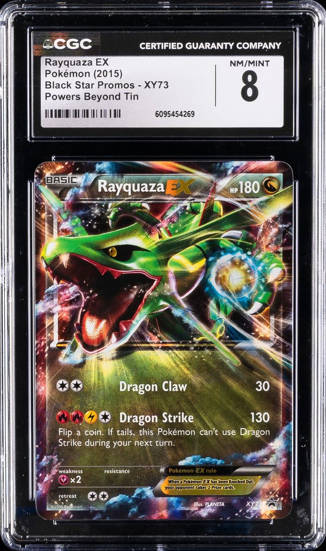 2015 #XY73 Rayquaza EX CGC 8 XY Black Star Promos Pokemon
