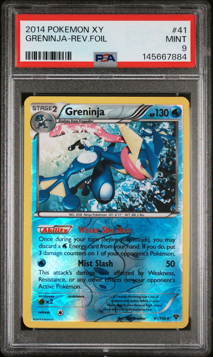 2014 #41 Greninja-Reverse Foil PSA 9 XY Pokemon