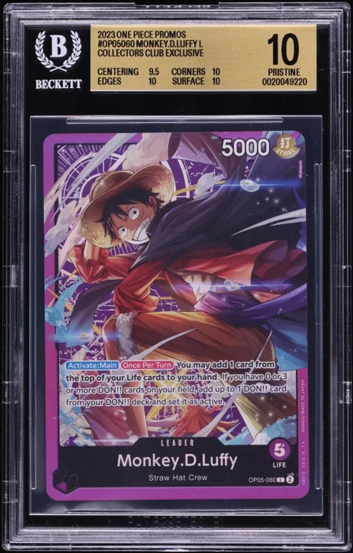 2024 #OP05060 Monkey D Luffy Sound Loader Vol 1 BGS 10 One Piece Promos