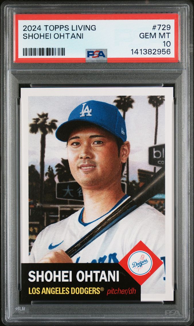 2024 #729 Shohei Ohtani PSA 10 Topps Living