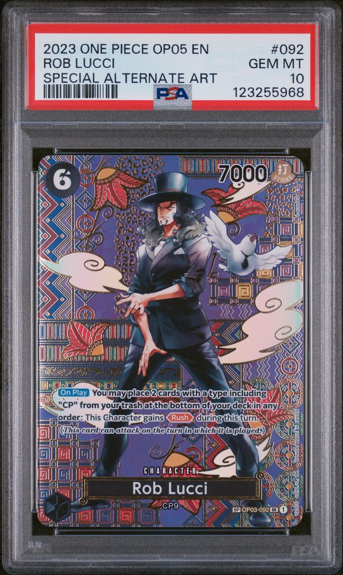 2023 #092 Rob Lucci PSA 10 One Piece OP05-Awakening of the New Era