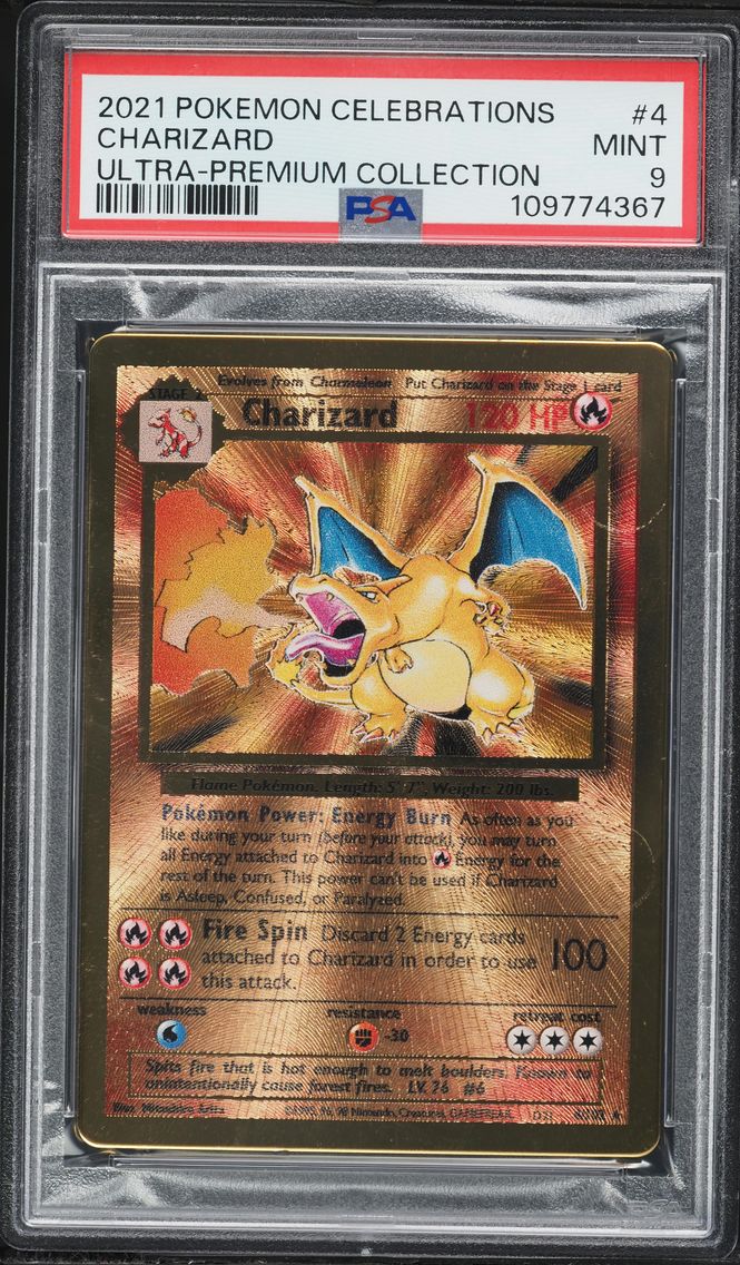 2021 #4 Charizard PSA 9 Celebrations Ultra-Premium Collection Pokemon