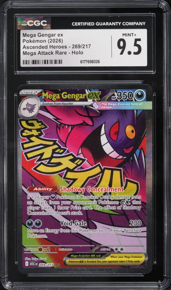 2026 Pokemon Mega Evolution Ascended Heroes MA Mega Gengar Ex #269 CGC 9.5 MINT+