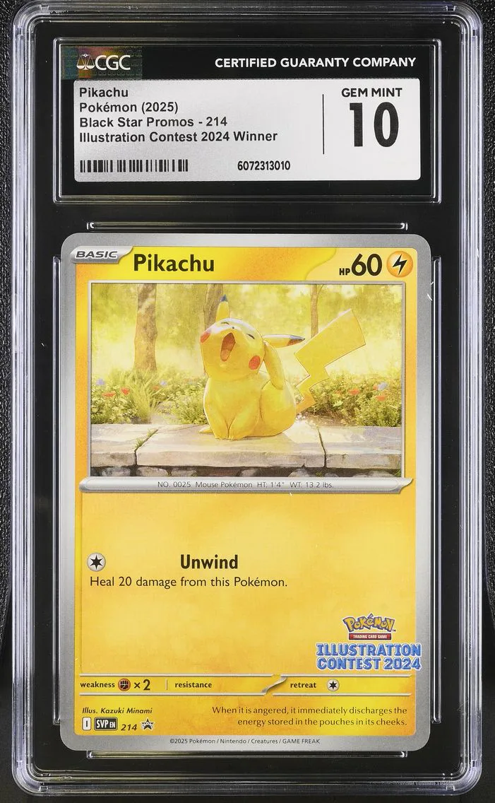 2025 #214 Pikachu CGC 10 Black Star Promos - Scarlet & Violet SVP EN - English