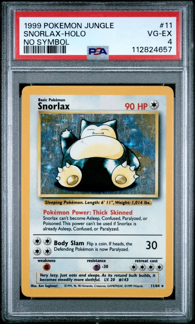 1999 #11 Snorlax-Holo PSA 4 Jungle