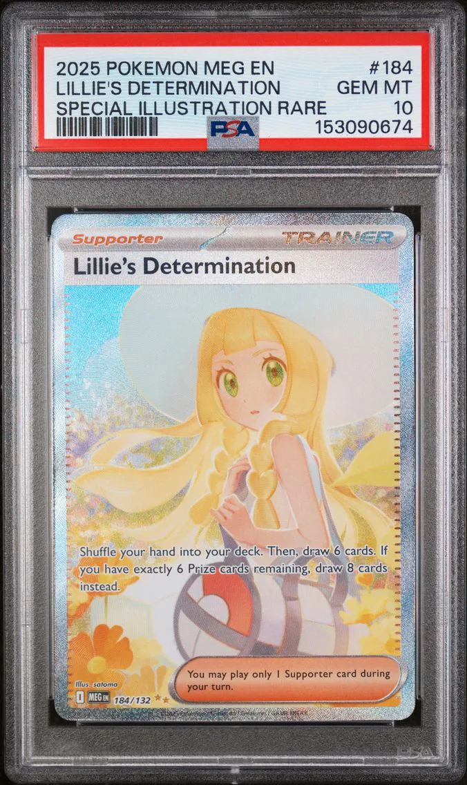 2025 #184 Lillie's Determination PSA 10 Meg EN-Mega Evolution